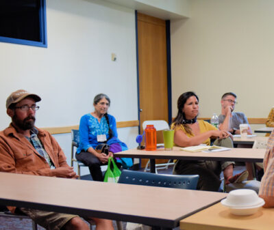 People listening at a NOFA workshop